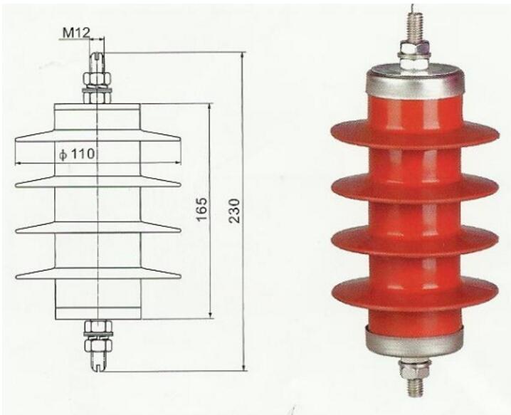 HY5WR-51/134保护电容组型避雷器产品图
