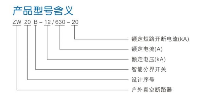 西安ZW20-12B户外高压真空开关生产厂家电话型号含义图